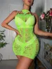 Abiti casual Donna Erotic Mesh Net Backless Intimates Vestidos Sexys Mujer Vestido Sexy Latex Porn Intimo