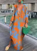 Abiti casual Donne Donne Vintage Maxi 2023 Summer Sexy profondo a V-Neck Long Boho Stampa femmina Beach Cover Up Elegant Robe