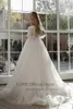 Бальные платья LORIE, блестящее свадебное платье с пышными рукавами и аппликациями, кружевное 3D-цветы с открытыми плечами, тюлевое платье невесты в стиле бохо, Vestidos de Novia 230322