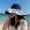 Berets Black Glue Sunscreen Bucket Hat Summer Big Brim Gorra Mujer Fashion Deportes Y Ocio Cappello Donna Fascinator Touca CapBerets BeretsB