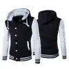 Vestes pour hommes Sweats à capuche pour hommes Veste Boy Baseball Sweats à capuche Manteau Mode Streetwear Slim College Varsity Marque Élégant Veste Homme Printemps Automne 230323