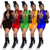 2023 Summer Women Jumpsuits Bodysuits Fashion International Station Sexig öppen back läder Rompers 5 färger