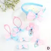 Hair Accessories 6 Colors Cable Bow Baby Headband For Child Bowknot Headwear Cables Turban Kids Elastic Headwrap