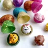 Party Favor Prefilled Easter Eggs With Toys Inside, Glittered Pre Filled Paster Eggs With Animal Pack-back Cars Easter Eggers BnvPregtwd