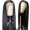 Front lace wig bandeau noir cheveux longs raides bandeau dentelle wig230323