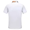 Роскошная дизайнерская футболка мужская рубашка поло 3D вышитая футболка с короткими рукава