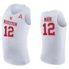 Houston Cougars College 25 Jarace Walker Jerseys Basketball 13 Jwan Roberts 12 Tramon Mark 1 Jamal Shead 21 Emanuel Sharp 0 Marcus Sasser Black Red NCAA Men Kaming Women