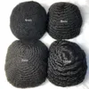 Hommes Perruque Postiches 10mm Vague Toupet Full Swiss Lace Toupee Noir 1B 10A Brésilien Remy Remplacement de Cheveux Humains pour Hommes Noirs Livraison Gratuite