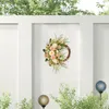 Fiori decorativi Rose Cherry Blossom Wreath Wall Hangings 15,7 pollici e decorazioni per finestre