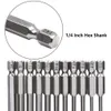 PCS Hex Bits Driver Tarning Proof Security Prick Magnetic Bit Magnetic Set Torx screwdriver رأس مسطح FFC جودة عالية مم