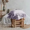Travesseiro de linho de linho lamado euro shams com abalo de 48x74cm tampa padrão de 1 peça decoração de casa macia e respirável cama