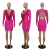 Sukienki swobodne seksowne cekinowe frędzle krótkie sukienki bez pleców Backless Women V Neck Night Club Stroje wieczorowe suknia klubowa bodycon mini sukienka P230322