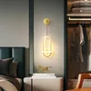 Lampada da parete Creative Net Red Led Decorazione camera da letto Master Nordic Designer Sfondo Luce Comodino di lusso