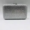 Evening Bags XIYUAN Pink Black Orange Silver Pure Color Crystal Clutch Purse Women Diamond Wedding Dinner Handbag Stone Birthday Evening Bag 230323