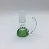 Latest Smoking Colorful Glass 14MM 18MM Male Joint Horn Handle Dry Herb Tobacco Spoon Filter Bowl Oil Rigs Portable Bong DownStem Cigarette Holder