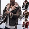 Hommes vestes 2023 élégant hommes Streetwear mode automne hiver en peau de mouton laine doublure manteau décontracté mâle chaud à la mode