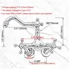 Badrumsvaskar kranar silver krom mässing väggmonterad kök kranar bassäng mixer vatten kranar svängbara pip - justeras från 3-3/8 "MQG207