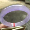 Bangle Skicka certifikat Betyg A Jadeite Myanmar Purple Jade Women Fine Jewelry Burma Certified Jades Stone Healing Bandles