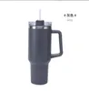 Tassen 40 Unzen Edelstahl Tumbler ohne Logo Griff Deckel St. Große Kapazität Bierkrug Wasserflasche Pulverbeschichtung Outdoor Cam Cup DH6K5