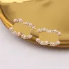 20 color 18K złota litery stadnina 925 srebrna marka projektanci geometryczni słynne kobiety kryształowe perły hoop kolczyki Prezent biżuterii