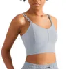 Canotte Canotte MYS Reggiseno sportivo Donna Porta alta Pushup Imbottito Crop Top con tracolla Palestra Intimo da corsa Allenamento Fitness Reggiseno Z0322