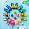 Slipper Kids Dinosaur Дети детские тапочки водонепроницаемые дышащие нельзящие мальчики девочки домашние туфли утки