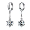 Charm White Gold Plated 2CT Moissanite Drop Earring for Women Sparkling Diamond Earring Wedding Jewelry S925 Sterling Silver Z0323