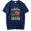 Magliette da uomo American I Have The Right To Bear Arms Shirt Unisex Stars Stripes 2023 Fashion Size Tops Tees