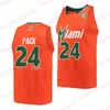 Stitched Miami Hurricanes Basquete Jersey 2 Isaiah Wong 15 Norchad Omier Custom Nijel Pack Bensley Joseph Jordon Miller Anthony Walker Jersey