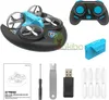 Elektriska RC -båtar 3 i 1 Air Water Land Remote Control Helicopter Airplane for Kids Electric Fishing Toys Barco 230323