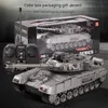 Elektrische RC -auto Remote Control Tank speelgoed Kinderen Simuleerden vierweg gepantserde voertuigjongens 3 8 jaar oud Oplaadbaar Elektrisch Militair Model 230323