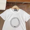 23SS Kids Designer T Shirt Child Tshirt Toddler Tee Boys Boys Round Neck Cotton Logo Printing Printing Short Sleeve Complements A1