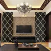 Adesivos de parede decoração de espelho 3D Diamantes acrílicos Triângulos Adesivo para Acessórios para decoração da casa da sala da sala de estar Acessórios