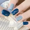 Faux ongles auto-adhésifs amovibles, couverture complète, Patch de manucure artificielle, pointes d'ongles pour femmes