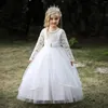 Vestidos de menina de 4 a 14 anos de adolescentes vestido de festas vermelhas para crianças para crianças Casamento Crianças Roupas de princesa Princip Vestidos