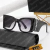 Golden Letter Polaroid Sunglasses Designer Women Oversized Cat Eye Frame Sun Glasses Mens Brand Sunglass Retro Luxury Y Eyeglasses With Box
