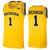 Wolverines Basketball College 25 Jett Howard Jerseys 2 Bufkin 0 Dug McDaniel 3 Jaelin Llewellyn 5 Terrance Williams II 1 Hunter Dickinson Sying NCAA Man Woman Youth