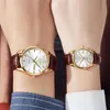 Wristwatches Quartz Wristwatch Fashion Business Men Watch Tungsten Steel Coffee Gold Couple Watches For Lovers