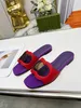 2023 pantoufles pour femmes en plein air d'été en cuir tongs pantoufles de designer sandales de plage Leisure Resort diapositives plus la taille 35-44