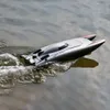 Elektrische RC -boten 25 km H RC Boat 2 4 GHz High Speed ​​4ch Racing Speedboot Remote Control Ship Water Game Kids Toys 230323