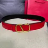 Ceinture de créateur de luxe Style classique Largeur 3,0 cm pour hommes et femmes Les options multicolores sont excellentes très bien