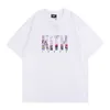 22SS MENS T 셔츠 키스 고품질 남성 여성 디자이너 티셔츠 편지 인쇄 패션 남자 티셔츠 최고급 미국 크기 S-XXL