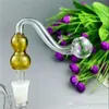 GOURD GLASS S POT GLASS BONGS OLJE BURNER GLASS Vattenrör Oljeriggar Rökning