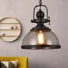 Pendant Lamps Vintage Glass Lights Bar Restaurant Lamp Kitchen Hanging Dining Room Light Fixtures Loft Industrial Decor