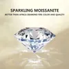 Lösa ädelstenar som säljer 0,1 till 12CT D Färg VVS1 Moissanite Certified Pass Diamond Test Moissanita med gravementkod Gem