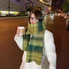 Sjaals Nieuwe Ac Plaid Sjaal Imitatie Kasjmier Modekleding Koreaanse Versie Dames Herfst en Winter Temperament Regenboog Sjaal