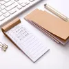 Pocket Kraft Paper Memo Pad Portable Notepad Stationery Scrapbooking Notes To Do List Tear Checklist Note Writing Pads