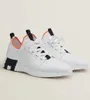 Vertrekken Mannen Sneaker Schoenen Rubberen Zool Trainers Gebreid Kalfsleer Mesh Leer Man Lichte Zool Schoeisel Feest Bruiloft Korting Skateboard Wandelen