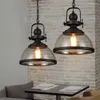 Pendant Lamps Vintage Glass Lights Bar Restaurant Lamp Kitchen Hanging Dining Room Light Fixtures Loft Industrial Decor