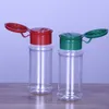 Hoogwaardige lege plastic kruidenflessen ingesteld voor het opslaan van BBQ -kruidenzoutpeper, glitter shakers flessen 60 ml/2 oz